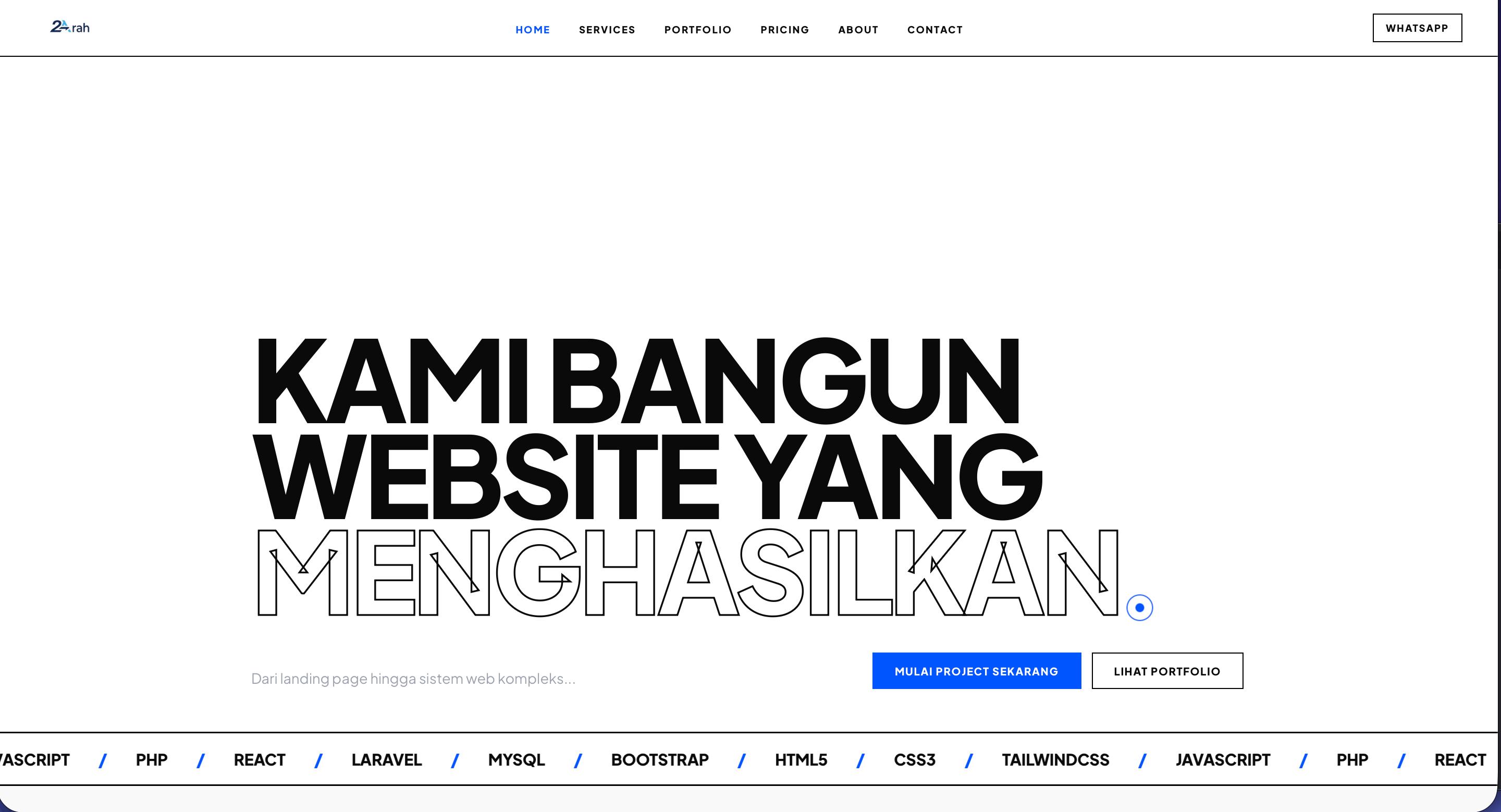 Website Company Profile 2Arah Tech